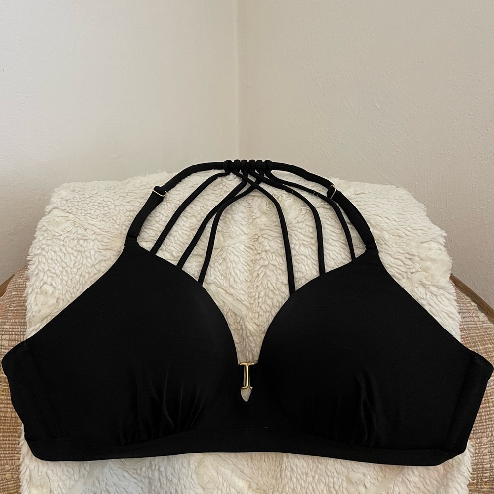 Black Athleta swim top